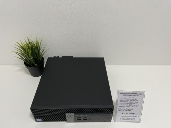 Dell Optiplex 3040 SFF asztali számítógép - i5 6500/8GB RAM/128GB SSD/Intel HD 530/Win10 - használt