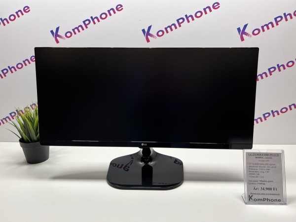 LG 25UM58-P FHD IPS LCD monitor hibátlan állapotban és működéssel - használt