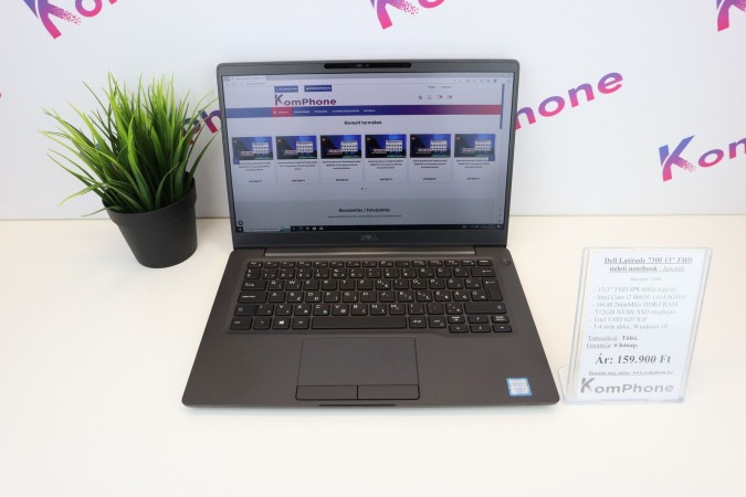 Dell Latitude 7300 üzleti notebook - i7 8665U 16GB 512GB SSD UHD 620 Win10 garanciával - használt