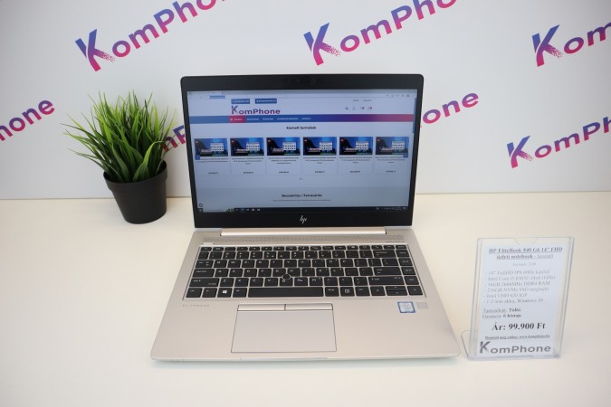 HP EliteBook 840 G6 üzleti notebook - i5 8365U 16GB 256GB SSD UHD 620 Win10 garanciával - használt