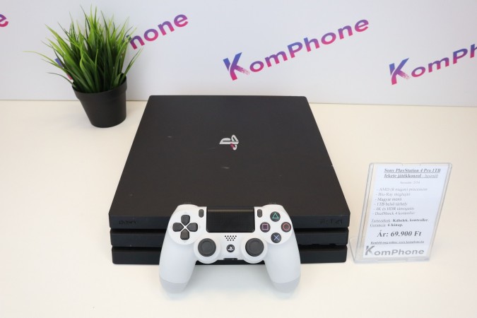 Sony PlayStation 4 Pro 1TB fekete játékkonzol garanciával hibátlan működéssel! - használt