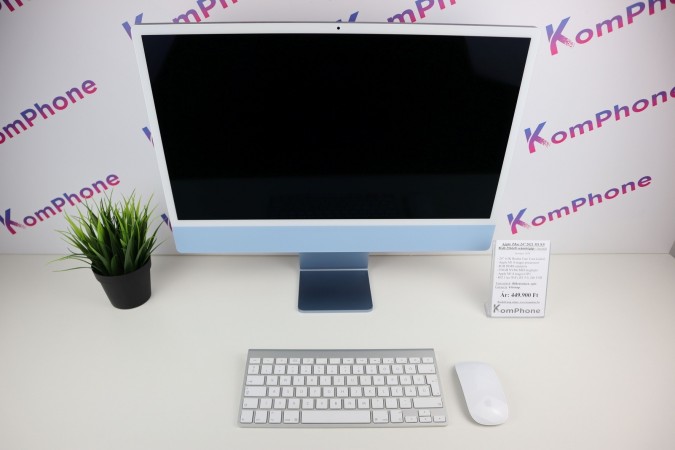 Apple iMac 24 2021 M1 8/8 8GB RAM 256GB SSD számítógép garanciával hibátlan működéssel - használt
