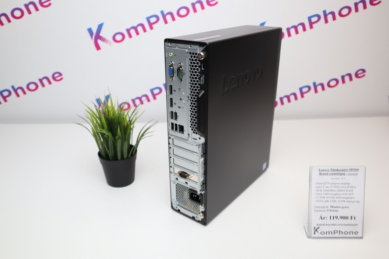 Lenovo Thinkcentre M920S Brand számítógép - i5 9500 8GB RAM 512GB SSD 630 IGP Win 10 - használt