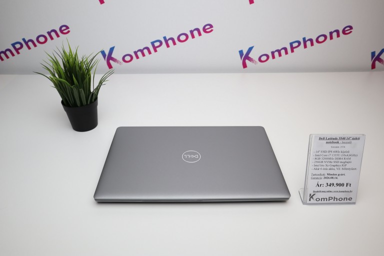 Dell Latitude 5540 14 üzleti notebook - i5 1335U 8GB RAM 256GB SSD Intel Iris Xe Win 11 - használt