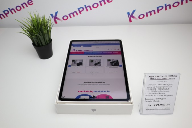 Apple iPad Pro 12.9 (2022) M2 512GB WiFi tablet garanciával hibátlan működéssel - használt
