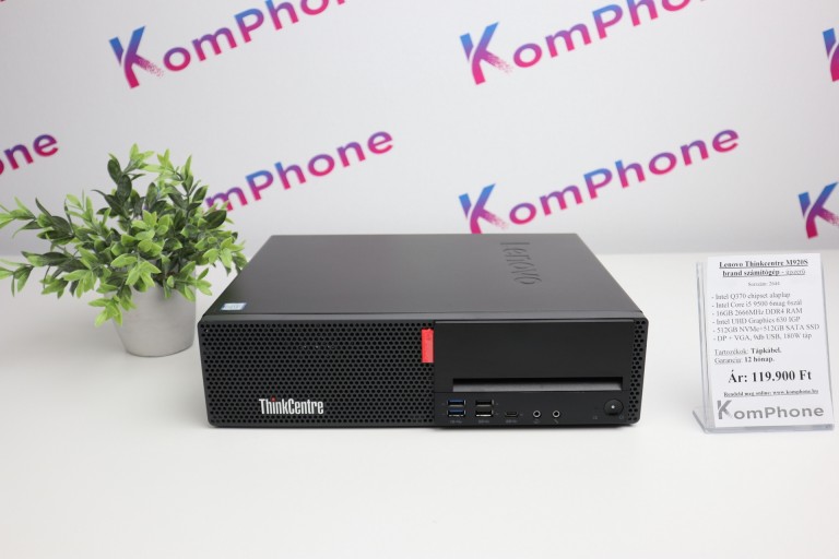 Lenovo Thinkcentre M920S i5 16GB 1TB SSD asztali számítógép garanciával hibátlan működéssel - újszerű