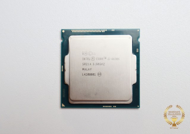 Intel Core i5 4690K 4 mag 4 szál processzor garanciával hibátlan működéssel - használt