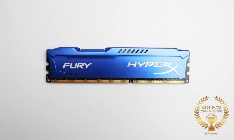 8GB Kingston HyperX Fury 1600 MHz DDR3 memória garanciával hibátlan működéssel - megkímélt