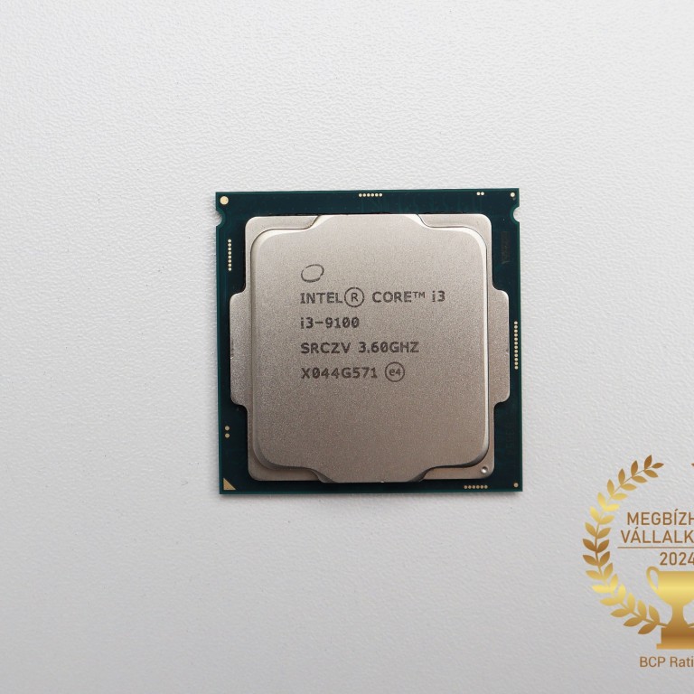 Intel Core i3 9100 4 mag 4 szál processzor garanciával hibátlan működéssel - használt